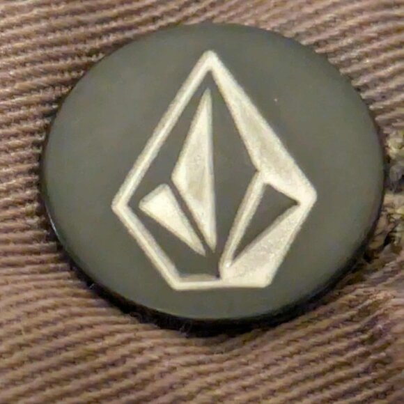 Volcom Shorts Mens 32 Grayish Green Lined Waist Cotton Blend Good Condition - Picture 9 of 14